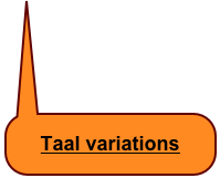 Taal variations