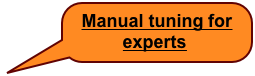 Manual tuning for experts